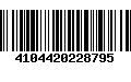 Código de Barras 4104420228795