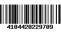 Código de Barras 4104420229709