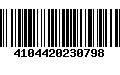 Código de Barras 4104420230798