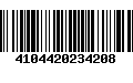 Código de Barras 4104420234208