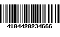 Código de Barras 4104420234666