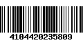 Código de Barras 4104420235809