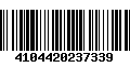 Código de Barras 4104420237339