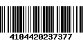 Código de Barras 4104420237377