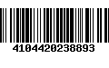 Código de Barras 4104420238893