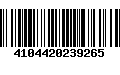 Código de Barras 4104420239265