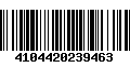 Código de Barras 4104420239463