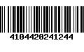 Código de Barras 4104420241244