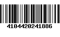 Código de Barras 4104420241886