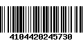 Código de Barras 4104420245730