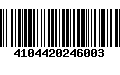 Código de Barras 4104420246003