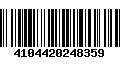 Código de Barras 4104420248359