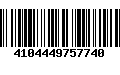 Código de Barras 4104449757740