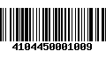 Código de Barras 4104450001009