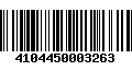 Código de Barras 4104450003263