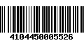 Código de Barras 4104450005526