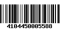 Código de Barras 4104450005588