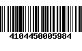 Código de Barras 4104450005984