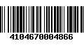 Código de Barras 4104670004866