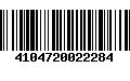 Código de Barras 4104720022284