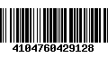 Código de Barras 4104760429128