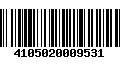 Código de Barras 4105020009531