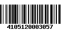 Código de Barras 4105120003057