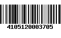 Código de Barras 4105120003705