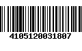 Código de Barras 4105120031807