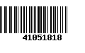 Código de Barras 41051818