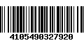 Código de Barras 4105490327920