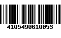 Código de Barras 4105490610053