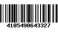 Código de Barras 4105490643327