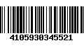 Código de Barras 4105930345521