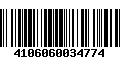 Código de Barras 4106060034774