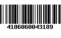 Código de Barras 4106060043189