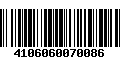 Código de Barras 4106060070086