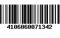 Código de Barras 4106060071342