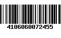 Código de Barras 4106060072455