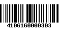 Código de Barras 4106160000303