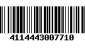 Código de Barras 4114443007710