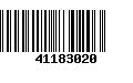 Código de Barras 41183020