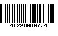 Código de Barras 41220089734