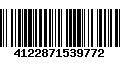 Código de Barras 4122871539772