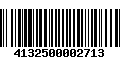 Código de Barras 4132500002713