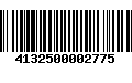 Código de Barras 4132500002775