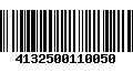 Código de Barras 4132500110050