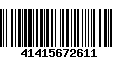 Código de Barras 41415672611