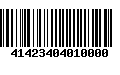 Código de Barras 41423404010000