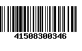 Código de Barras 41508300346